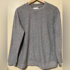 J. America Men's Heather Gray Crewneck Sweater